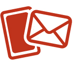 スマートフォンとメールアイコン