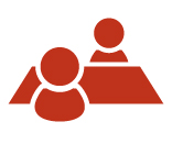 向かい合った人のアイコン